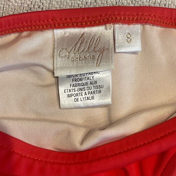 Milly Two-Piece Bikini Set - Orange w/ Gold Details - Like New - Wore 1x - Saks - Picture 9 of 9